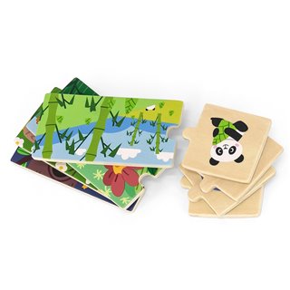 Puzzel set - Wie is waar thuis?